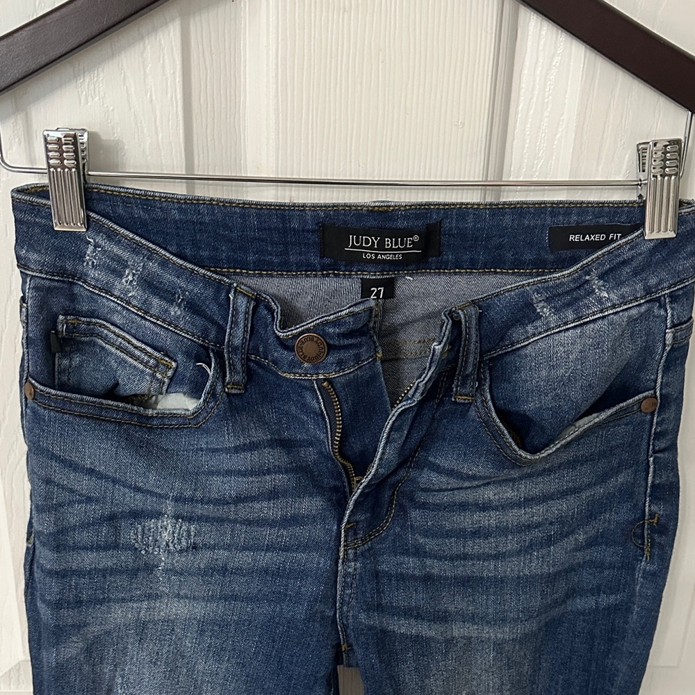 Judy Blue Dark Wash Ripped Jeans